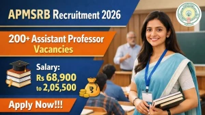 APMSRB Assistant Professor Recruitment 2026 - Apply Online for 220 Posts