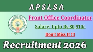 APSLSA Front Office Coordinator Recruitment 2026 - Apply Offline