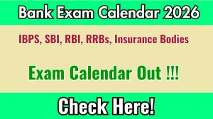 Bank Exam Calendar 2026 Out – IBPS, SBI, RBI, RRB Exam Dates & Schedule