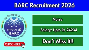 BARC Nurse Recruitment 2026 – Walk in for 12 Posts