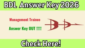 BDL Management Trainee Answer Key 2026 Out - Download PDF & Raise Objection BDL Management Trainee Answer Key 2026 Out - Download PDF & Raise Objection