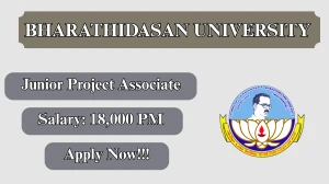 Bharathidasan University Junior Project Associate Recruitment 2026 - Apply Offline for 01 Posts