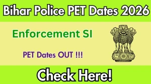 Bihar Police Enforcement SI PET Dates 2026 Announced – Check PET/PST Schedule