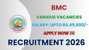 BMC Recruitment 2026 - Apply Online for 09 Technical Assistant, Senior Clerk And More Posts