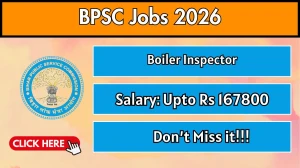 BPSC Boiler Inspector Recruitment 2026 - Apply Online for 05 Posts
