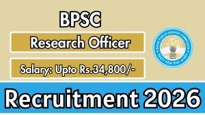 BPSC Research Officer Recruitment 2026 - Apply Online