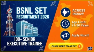BSNL Senior Executive Trainee Recruitment 2026 - Apply Online Form for 120 Posts
