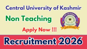 Central University of Kashmir Non Teaching Recruitment 2026 - Apply Online for 11 Posts