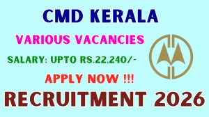 CMD Kerala Recruitment 2026 - Apply Online for 08 Training Worker, Lifeguard And More Posts