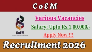 CoEM Recruitment 2026 - Apply Online for 04 Administrative Staff, Laboratory Assistant And More Posts