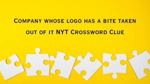 Company whose logo has a bite taken out of it NYT Crossword Clue