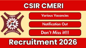 CSIR CMERI Recruitment 2026 – Walk in for 09 Project Assistant, Project Associate and Other Posts