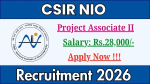 CSIR NIO Project Associate II Recruitment 2026 - Apply Online