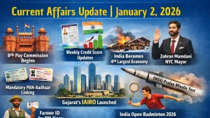Current Affairs 02 January 2026