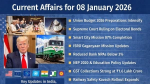 Current Affairs for 08 January 2026