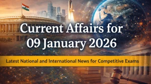 Current Affairs for 09 January 2026