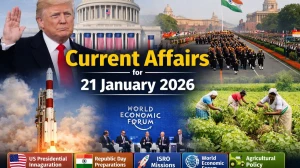 Current Affairs for 21 January 2026
