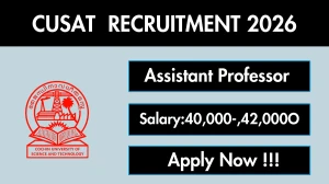 CUSAT Assistant Professor Recruitment 2026 – Apply Online