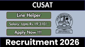 CUSAT Line Helper Recruitment 2026 - Apply Online