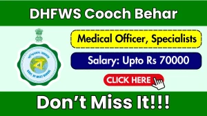 DHFWS Cooch Behar Recruitment 2026 - Apply Online for 06 Medical Officer, Specialists Posts
