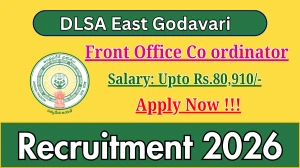 DLSA East Godavari Front Office Co ordinator Recruitment 2026 - Apply Offline