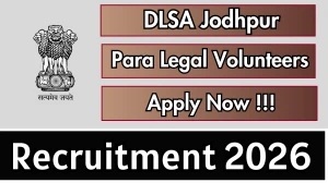 DLSA Jodhpur Para Legal Volunteers Recruitment 2026 - Apply Offline