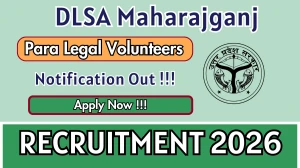 DLSA Maharajganj Para Legal Volunteers Recruitment 2026 - Apply Offline