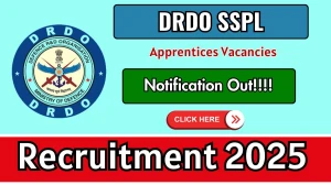 DRDO SSPL Apprentices Recruitment 2026 - Apply Online for 33 Posts