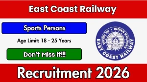 East Coast Railway Sports Quota Recruitment 2026 - Apply Offline