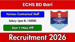 ECHS BD Bari Various Contractual Staff Recruitment 2026 - Apply Offline for 12 Posts