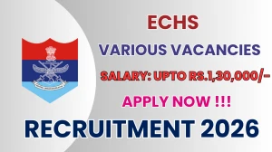 ECHS Recruitment 2026 - Apply Offline for 14 Clerk, Medical Officer And More Posts
