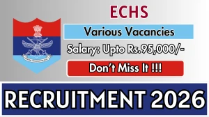 ECHS Recruitment 2026 - Apply Offline for 21 DEO, Clerk And More Posts