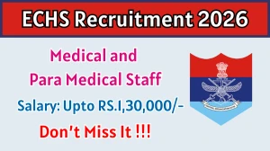 ECHS Recruitment 2026 - Apply Offline for 25 Medical and Para Medical Staff Posts