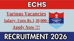 ECHS Recruitment 2026 - Apply Offline for 50 DEO, Medical Officer and More Posts