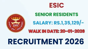 ESIC Senior Residents Recruitment 2026 – Walk in