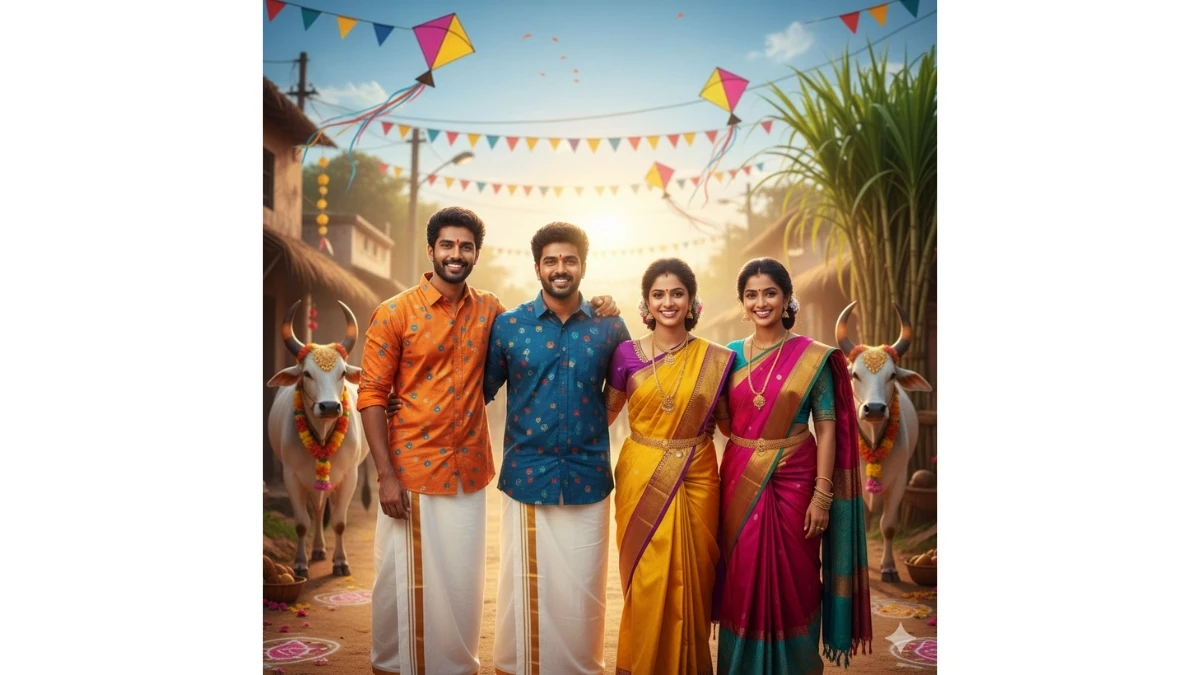 15 Google Gemini AI Pongal 2026 Photo Editing Prompts to Create Beautiful Festive Family & Friends Portraits