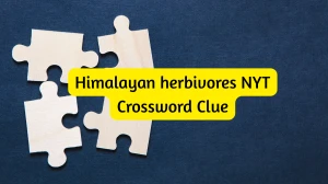 Himalayan herbivores NYT Crossword Clue