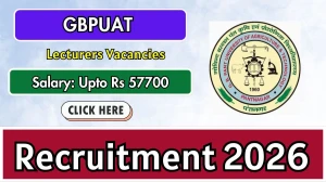 GBPUAT Lecturers Recruitment 2026 - Apply Offline for 35 Posts