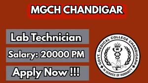 GMCH Chandigarh Lab Technician Recruitment 2026 - Apply Offline