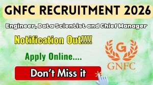 GNFC Recruitment 2026 - Apply Online for Engineer, Data Scientist and Chief Manager Posts GNFC Recruitment 2026 - Apply Online for Engineer, Data Scientist and Chief Manager Posts