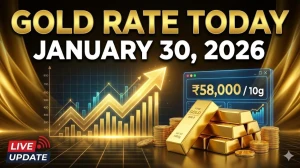 Gold Rate Today on 30 January 2026: Check 22K & 24K MCX Gold Price Today in Delh...