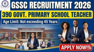 GSSC Primary School Teacher Recruitment 2026 - Apply Online for 390 Posts
