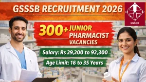 GSSSB Junior Pharmacist Recruitment 2026 - Apply Online for 321 Posts