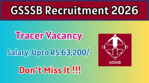GSSSB Tracer Recruitment 2026 - Apply Online