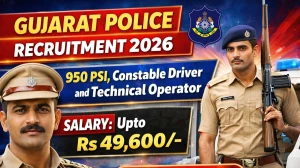 Gujarat Police SI Technical Operator Recruitment 2026 - Apply Online for 950 PSI, Constable Driver Posts