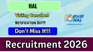 HAL Visiting Consultant Recruitment 2026 - Apply Offline