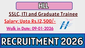HLL Recruitment 2026 – Walk in for SSLC, ITI and Graduate Trainee Posts