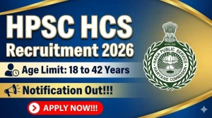 HPSC HCS Recruitment 2026 - Apply Online for 102 Posts