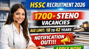 HSSC Steno Recruitment 2026 - Apply Online for 1952 Posts