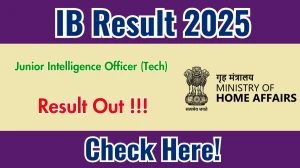 IB JIO Tech Result 2025 OUT (Direct Link) - Download Scorecard @mha.gov.in